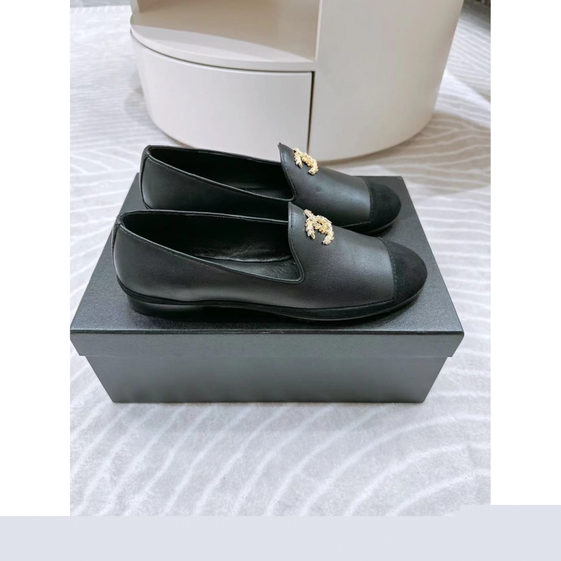 Ch*el leather shoes